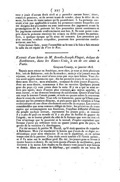 L'ami de la religion et du roi journal ecclesiastique, politique et litteraire