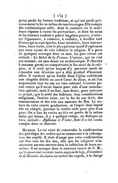 L'ami de la religion et du roi journal ecclesiastique, politique et litteraire