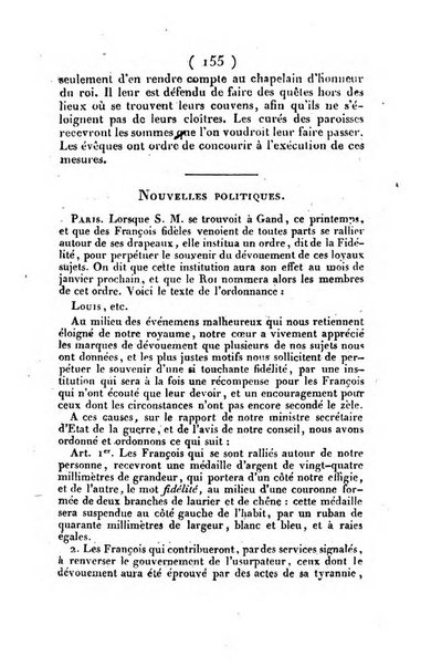 L'ami de la religion et du roi journal ecclesiastique, politique et litteraire