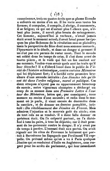 L'ami de la religion et du roi journal ecclesiastique, politique et litteraire