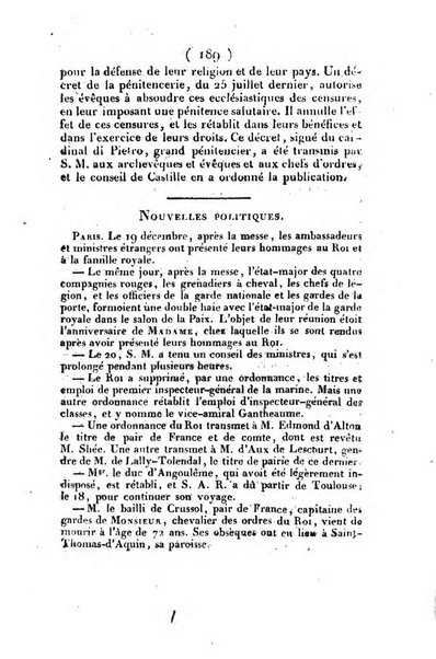 L'ami de la religion et du roi journal ecclesiastique, politique et litteraire