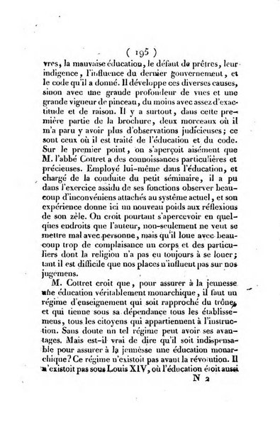 L'ami de la religion et du roi journal ecclesiastique, politique et litteraire