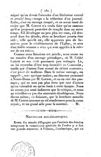 L'ami de la religion et du roi journal ecclesiastique, politique et litteraire