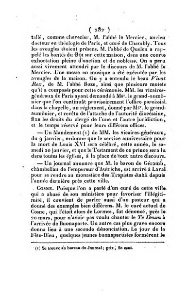 L'ami de la religion et du roi journal ecclesiastique, politique et litteraire