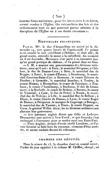 L'ami de la religion et du roi journal ecclesiastique, politique et litteraire