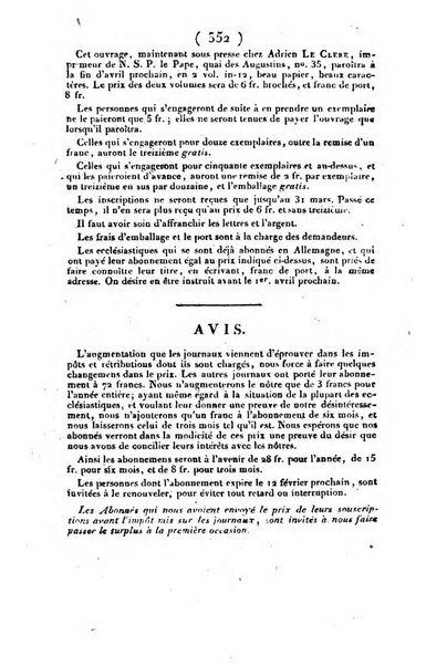 L'ami de la religion et du roi journal ecclesiastique, politique et litteraire