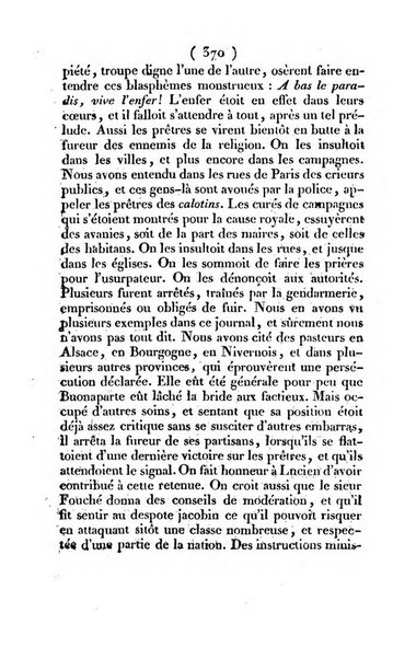 L'ami de la religion et du roi journal ecclesiastique, politique et litteraire