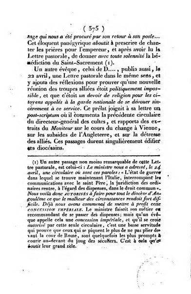 L'ami de la religion et du roi journal ecclesiastique, politique et litteraire