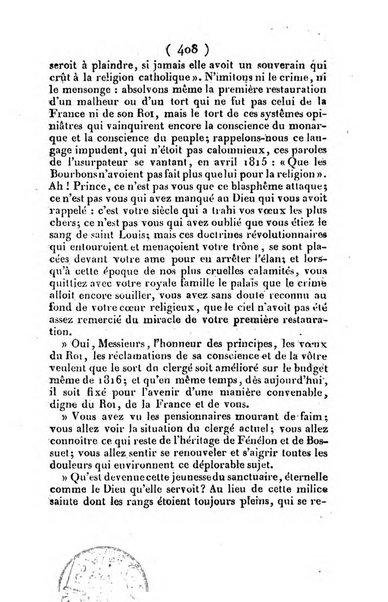 L'ami de la religion et du roi journal ecclesiastique, politique et litteraire