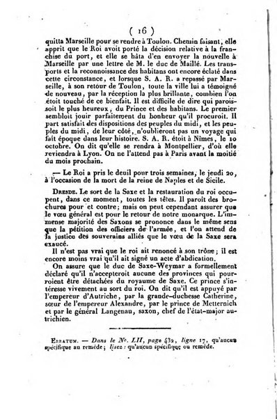 L'ami de la religion et du roi journal ecclesiastique, politique et litteraire