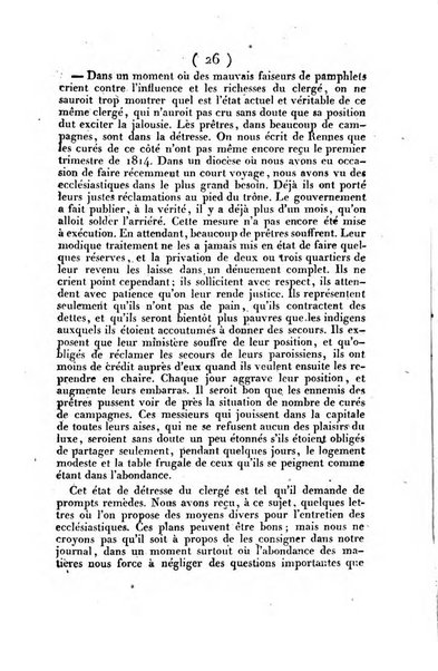 L'ami de la religion et du roi journal ecclesiastique, politique et litteraire