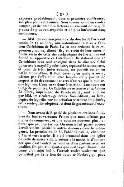 L'ami de la religion et du roi journal ecclesiastique, politique et litteraire