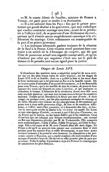 L'ami de la religion et du roi journal ecclesiastique, politique et litteraire