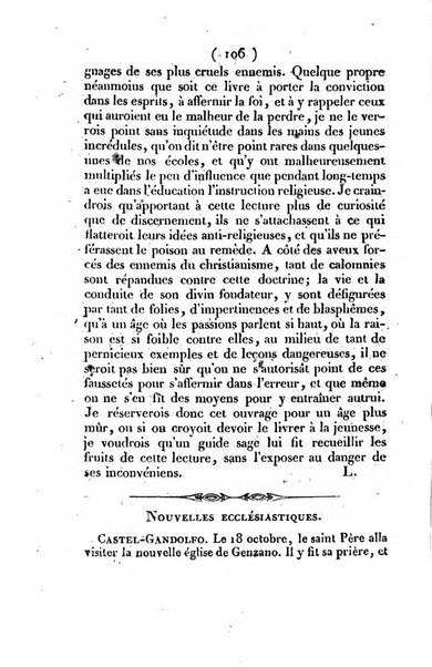 L'ami de la religion et du roi journal ecclesiastique, politique et litteraire