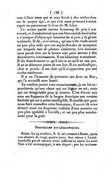 L'ami de la religion et du roi journal ecclesiastique, politique et litteraire