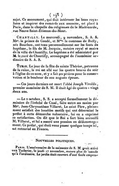 L'ami de la religion et du roi journal ecclesiastique, politique et litteraire