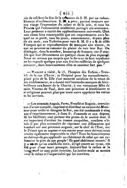 L'ami de la religion et du roi journal ecclesiastique, politique et litteraire