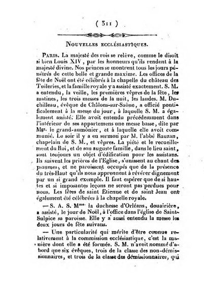 L'ami de la religion et du roi journal ecclesiastique, politique et litteraire