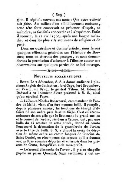 L'ami de la religion et du roi journal ecclesiastique, politique et litteraire