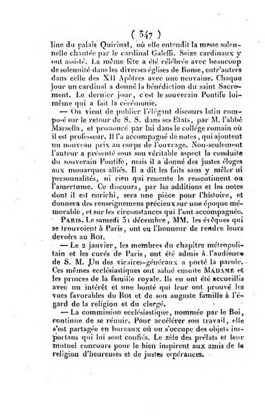 L'ami de la religion et du roi journal ecclesiastique, politique et litteraire