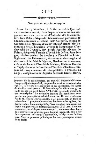 L'ami de la religion et du roi journal ecclesiastique, politique et litteraire