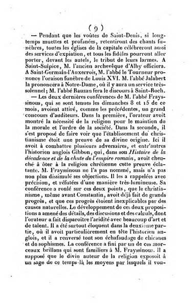 L'ami de la religion et du roi journal ecclesiastique, politique et litteraire