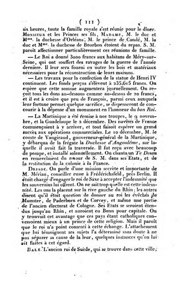 L'ami de la religion et du roi journal ecclesiastique, politique et litteraire