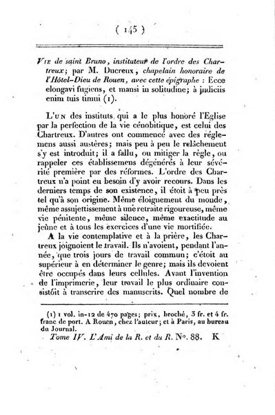 L'ami de la religion et du roi journal ecclesiastique, politique et litteraire