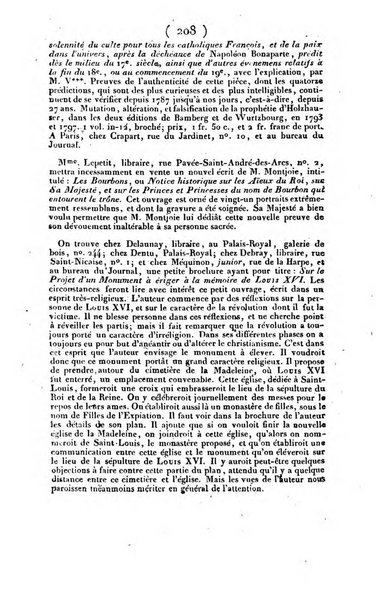 L'ami de la religion et du roi journal ecclesiastique, politique et litteraire