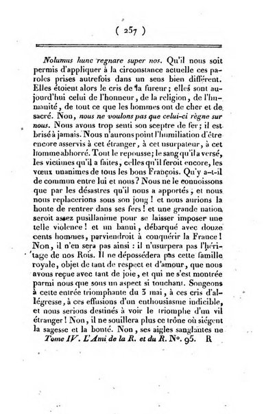 L'ami de la religion et du roi journal ecclesiastique, politique et litteraire