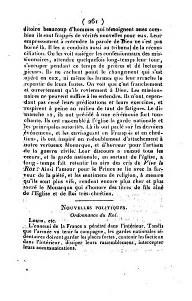 L'ami de la religion et du roi journal ecclesiastique, politique et litteraire