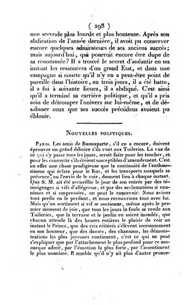 L'ami de la religion et du roi journal ecclesiastique, politique et litteraire