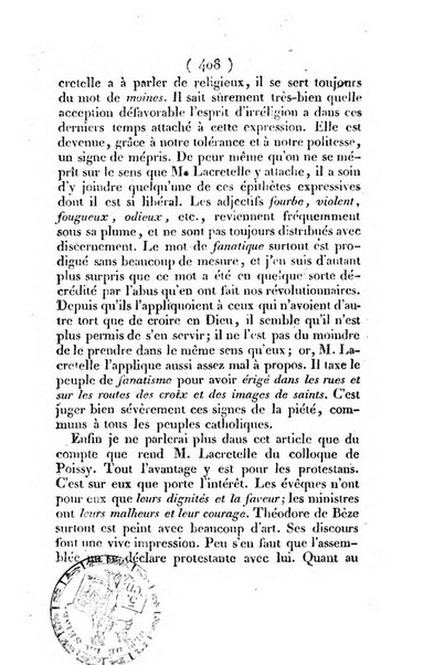 L'ami de la religion et du roi journal ecclesiastique, politique et litteraire