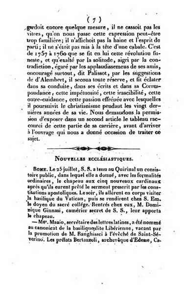 L'ami de la religion et du roi journal ecclesiastique, politique et litteraire