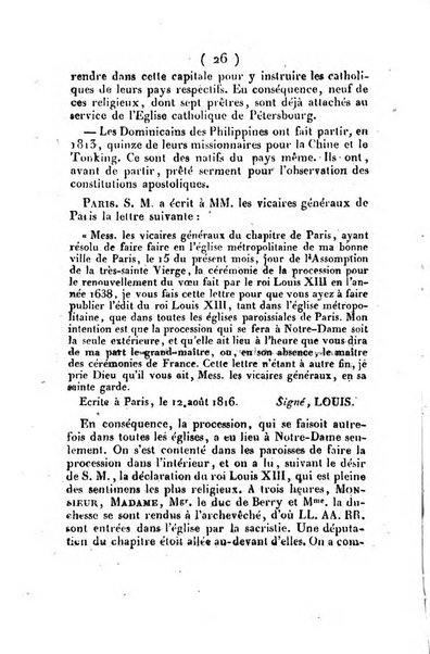 L'ami de la religion et du roi journal ecclesiastique, politique et litteraire