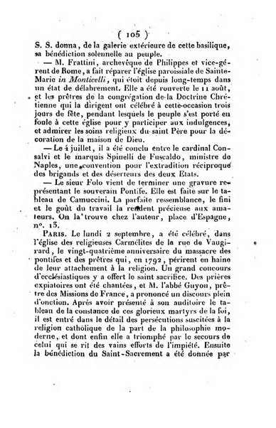 L'ami de la religion et du roi journal ecclesiastique, politique et litteraire