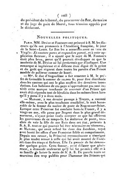 L'ami de la religion et du roi journal ecclesiastique, politique et litteraire