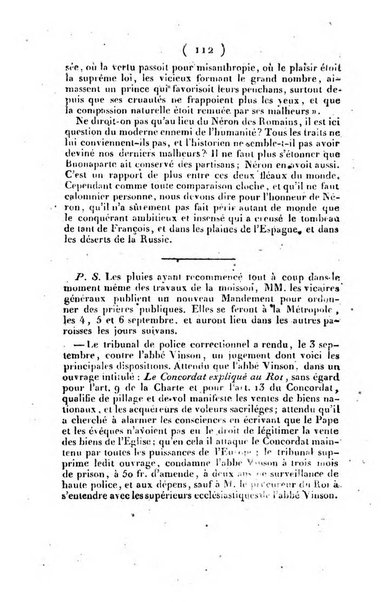 L'ami de la religion et du roi journal ecclesiastique, politique et litteraire