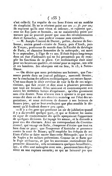 L'ami de la religion et du roi journal ecclesiastique, politique et litteraire