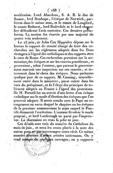 L'ami de la religion et du roi journal ecclesiastique, politique et litteraire