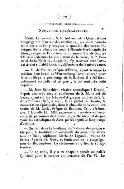 L'ami de la religion et du roi journal ecclesiastique, politique et litteraire