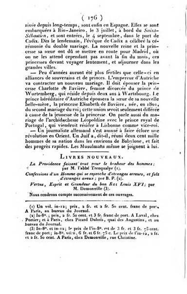 L'ami de la religion et du roi journal ecclesiastique, politique et litteraire