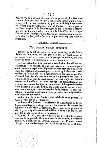 L'ami de la religion et du roi journal ecclesiastique, politique et litteraire