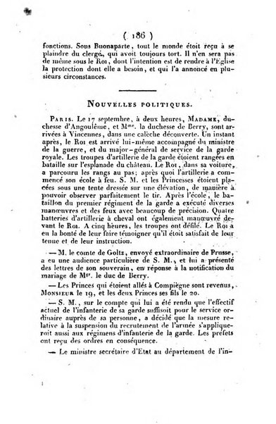 L'ami de la religion et du roi journal ecclesiastique, politique et litteraire