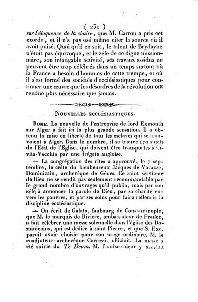 L'ami de la religion et du roi journal ecclesiastique, politique et litteraire