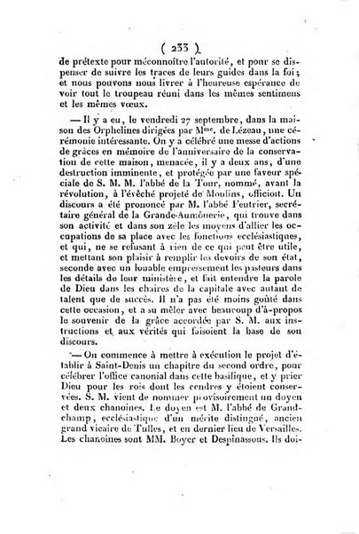 L'ami de la religion et du roi journal ecclesiastique, politique et litteraire