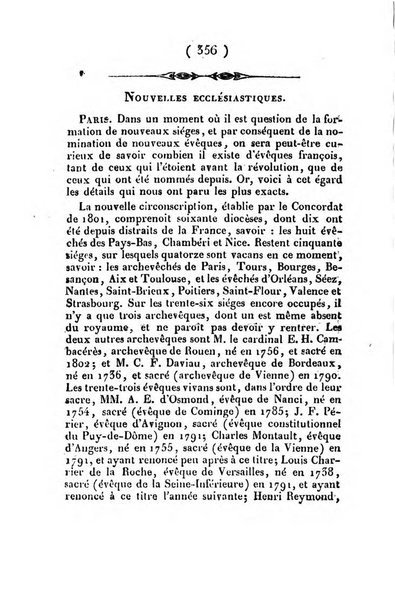 L'ami de la religion et du roi journal ecclesiastique, politique et litteraire