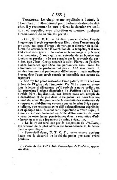 L'ami de la religion et du roi journal ecclesiastique, politique et litteraire