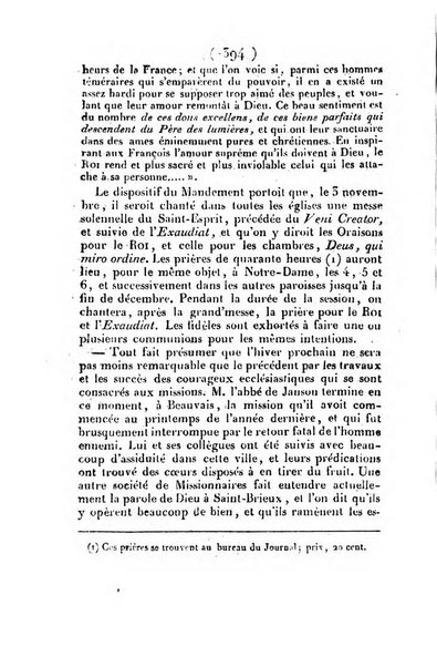 L'ami de la religion et du roi journal ecclesiastique, politique et litteraire