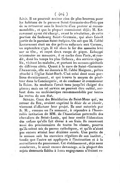 L'ami de la religion et du roi journal ecclesiastique, politique et litteraire